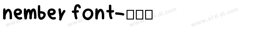 nember font字体转换